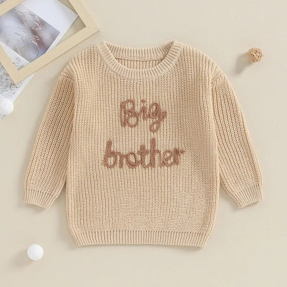 Embroidered Autumn/Winter Sweaters for Newborns and Toddlers