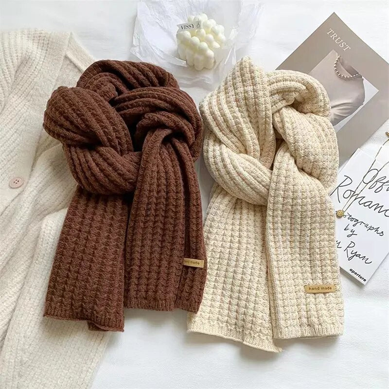 Premium Hand Knitted Thick Thermal  Extra long Scarf