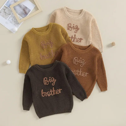 Embroidered Autumn/Winter Sweaters for Newborns and Toddlers