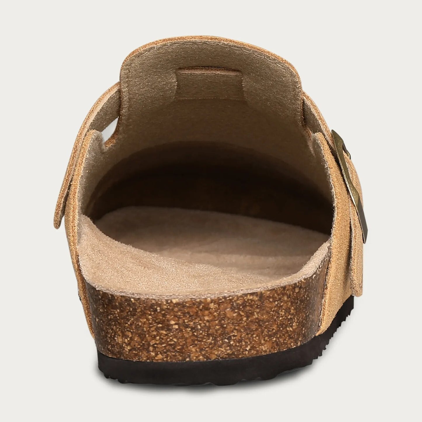 Litfun Boston Clogs Sandals for Women,   Suede Mules with Cork Insole and Arch Support